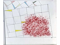 Gaston bogaerts (1921-2022) - lot van 4 - acryl op papier - afbeelding 5 van  22