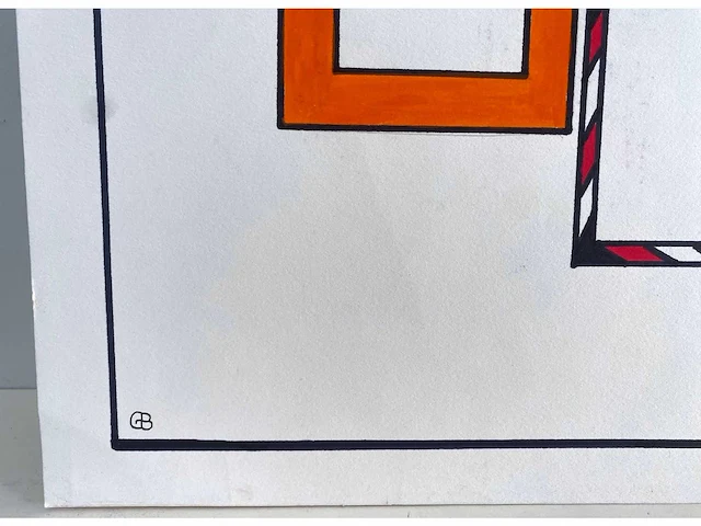Gaston bogaerts (1921-2022) - lot van 4 - acryl op papier - afbeelding 11 van  22