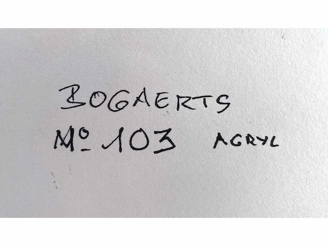 Gaston bogaerts (1921-2022) - lot van 4 - acryl op papier - afbeelding 15 van  22
