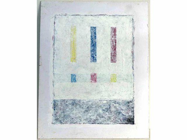 Gaston bogaerts (1921-2022) - lot van 4 - acryl op papier - afbeelding 12 van  22