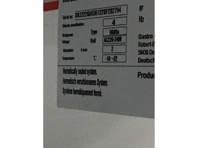 Gastrohero rvs vries koeling 1 deur - afbeelding 7 van  7