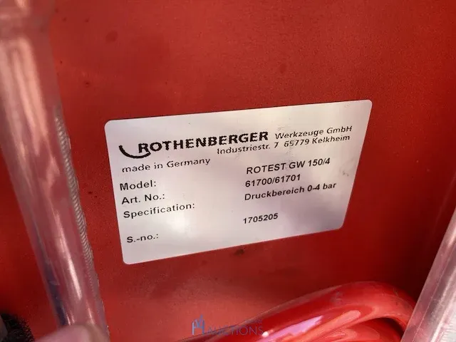Gas/waterleidingtester rothenberger - afbeelding 2 van  4