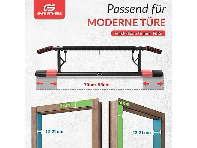 Gate fitness™ pull up bar/optrekstang - afbeelding 4 van  4