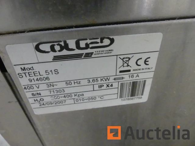 Geasfalteerde rvs vaatwasser + glazenspoelmachine - afbeelding 7 van  8
