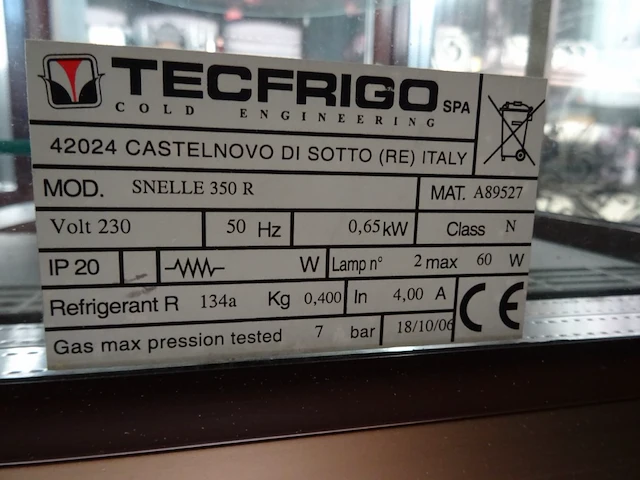 Gebaksvitrine tecfrigo - afbeelding 4 van  5