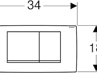 Geberit 115.899.kj.1 twinline-bedieningsplaat - afbeelding 3 van  7