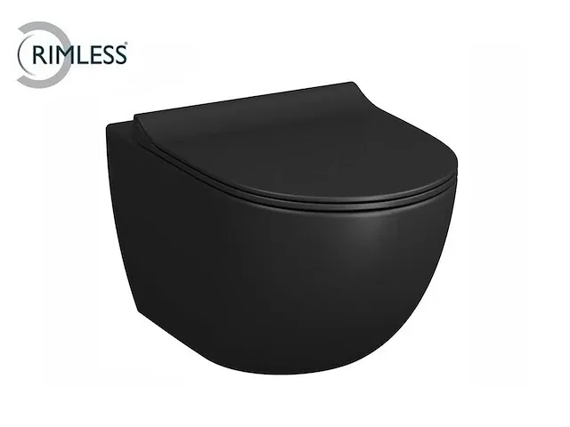 Geberit complete design zwart toiletset - afbeelding 2 van  2