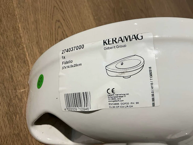 Geberit fidelio porseleinen handenwasser (2x) - afbeelding 6 van  6