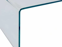 Gebogen salontafel van gehard glas - helder - afbeelding 4 van  5