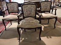 Geborduurde barok stoel (x4) - afbeelding 1 van  6