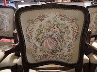 Geborduurde barok stoel (x4) - afbeelding 3 van  6