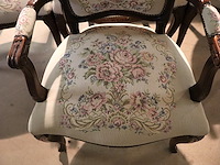 Geborduurde barok stoel (x4) - afbeelding 4 van  6