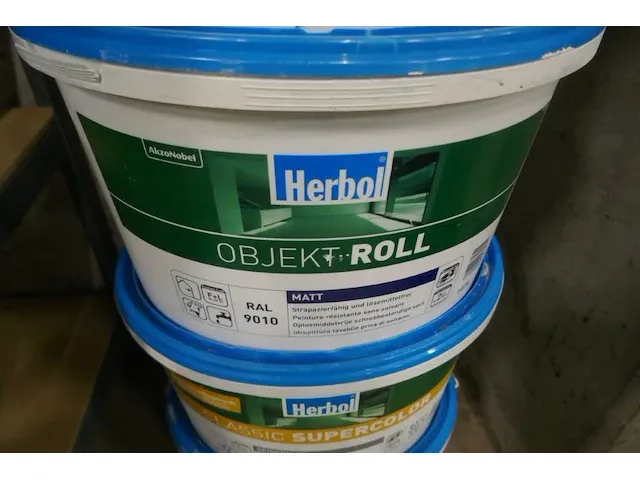 Gebruikte verfpotten - afbeelding 1 van  2