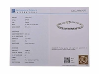 (gecertificeerd) armband met natuurlijke diamanten en natuurlijke aquamarijn 9.11 g - afbeelding 5 van  6