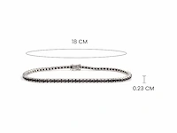 (gecertificeerd) armband met natuurlijke zwarte diamanten 5,54 g - afbeelding 4 van  6