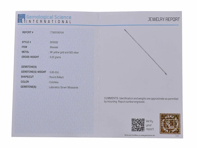 (gecertificeerd) armband met ronde sneden 5,52 g - afbeelding 5 van  6