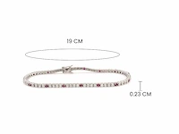 (gecertificeerd) armband met ronde sneden en natuurlijke robijn 5.59g - afbeelding 4 van  6