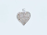 (gecertificeerd) hanger 14k goud met natuurlijke fancy kleur diamanten 1.63g - afbeelding 3 van  4