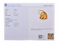 (gecertificeerd) ring 14k goud met natuurlijke citrien 10,79 grm - afbeelding 5 van  6