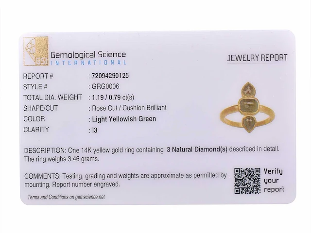 (gecertificeerd) ring 14k goud met natuurlijke diamanten 3,46 grm - afbeelding 5 van  5