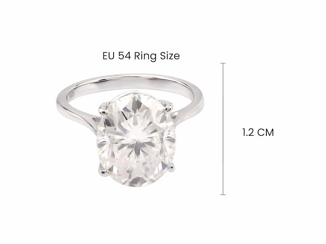 (gecertificeerd) ring met ovale slijpvorm 2.83g - afbeelding 4 van  6
