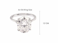 (gecertificeerd) ring met ovale slijpvorm 2.83g - afbeelding 4 van  6