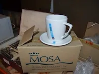 Gedeeltelijk verzilverd bestek, microgolfoven friac, partij wit hotelporselein, koffieserviesje - afbeelding 8 van  10