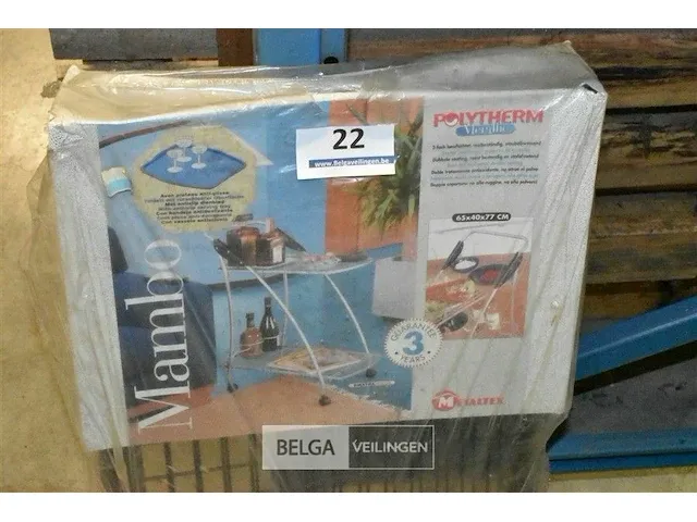 Gedemonteerde serveerkar 65x40x77 - afbeelding 2 van  2