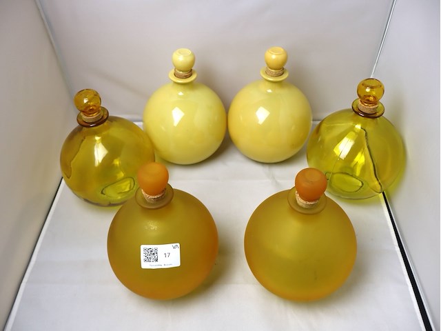 Geel glaswerk (x6) - afbeelding 2 van  3