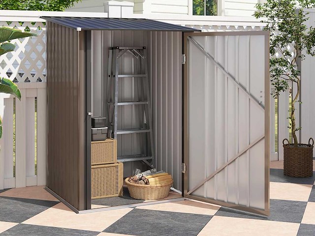 Gegalvaniseerd stalen tuinhuisje 1,6m³ - afbeelding 1 van  7