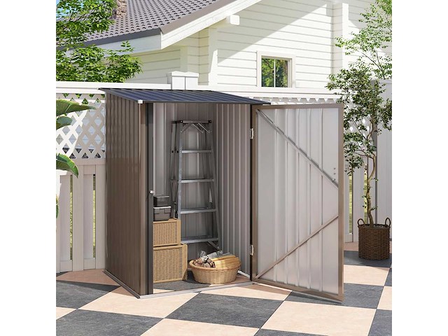 Gegalvaniseerd stalen tuinhuisje 1,6m³ - afbeelding 2 van  7