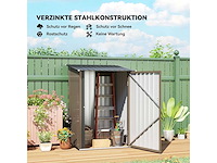 Gegalvaniseerd stalen tuinhuisje 1,6m³ - afbeelding 4 van  7