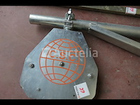 Gegalvaniseerde steigerkatrol, leuningstaanders die op plaat moeten worden geklemd - afbeelding 5 van  11