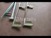 Gegalvaniseerde steigerkatrol, leuningstaanders die op plaat moeten worden geklemd - afbeelding 7 van  11