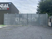 Gegalvaniseerde strekmetaal gemotoriseerde industriële poort - afbeelding 1 van  7