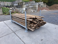 Geimpregneerd ronde paal met punt