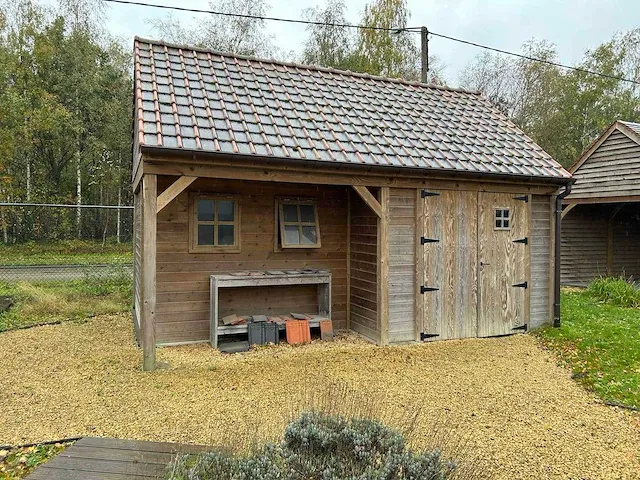 Geïmpregneerde grenen constructie (zelf te demonteren) - afbeelding 1 van  3