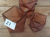 Gekleurd glas 3stuks - afbeelding 1 van  2