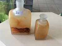 Gekleurde glas 2stuks - afbeelding 1 van  3