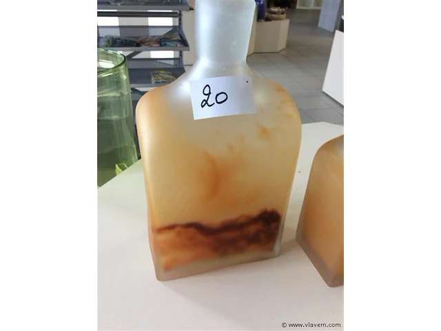 Gekleurde glas 2stuks - afbeelding 2 van  3