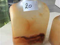 Gekleurde glas 2stuks - afbeelding 2 van  3