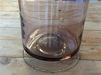 Gekleurde glazen vaas - afbeelding 2 van  2