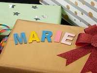 Gekleurde houten letters - afbeelding 5 van  6