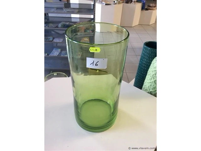 Gekleurde vaas glas - afbeelding 1 van  2