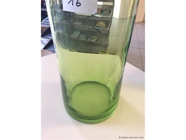 Gekleurde vaas glas - afbeelding 2 van  2
