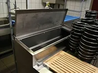 Gekoelde werkbank 3 deurs merk top cold met opzetsaladette 180x70x110 - afbeelding 4 van  4