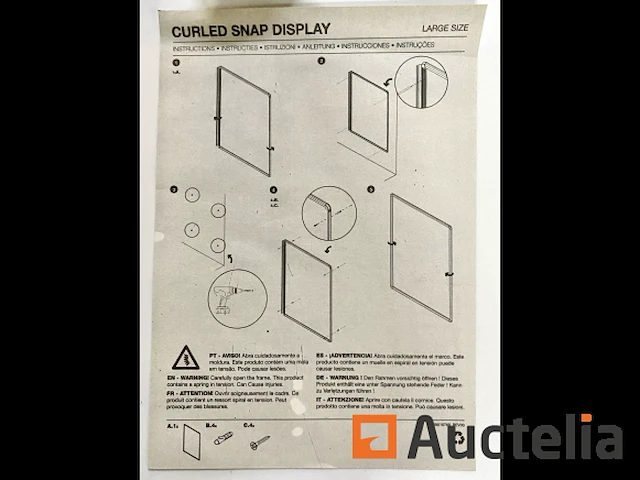 Gekrulde snap frames din a0 bi-office voor documenten en borden 31st - afbeelding 10 van  14
