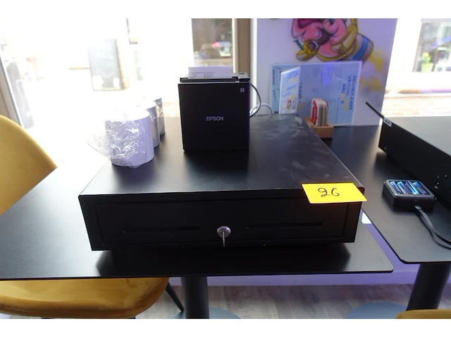 Geldlade + ticketprinter - afbeelding 1 van  3
