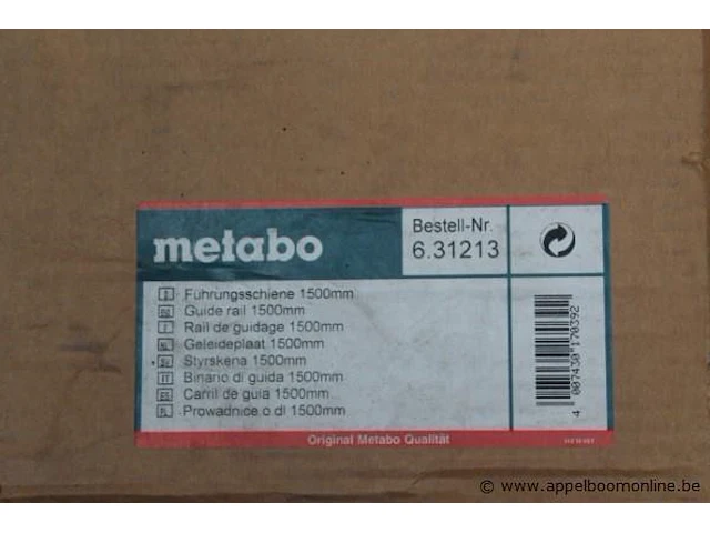 Geleider metabo 1500mm - afbeelding 2 van  2