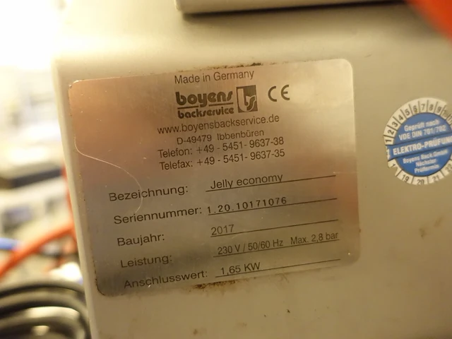 Geleispuitmachine boyens jelly - afbeelding 7 van  8